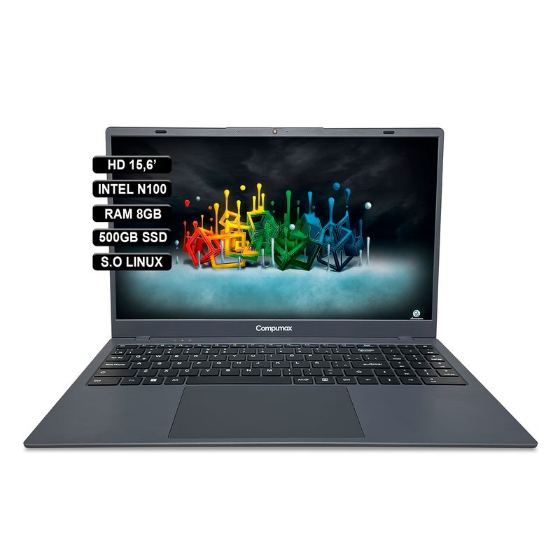 COMPUMAX - PORTATIL COMPUMAX 156 INTEL N100 RAM 8GB 500GB SSD GREY