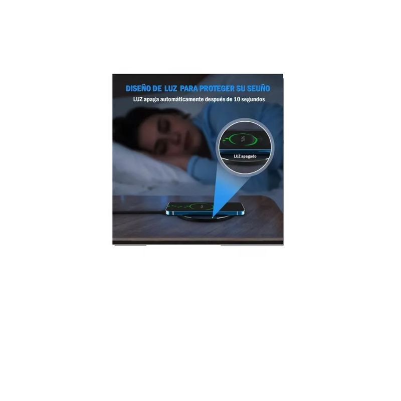 GENERICO - Cargador Inalámbrico1Hora 15W Qi Wireless Charger Compatible Con