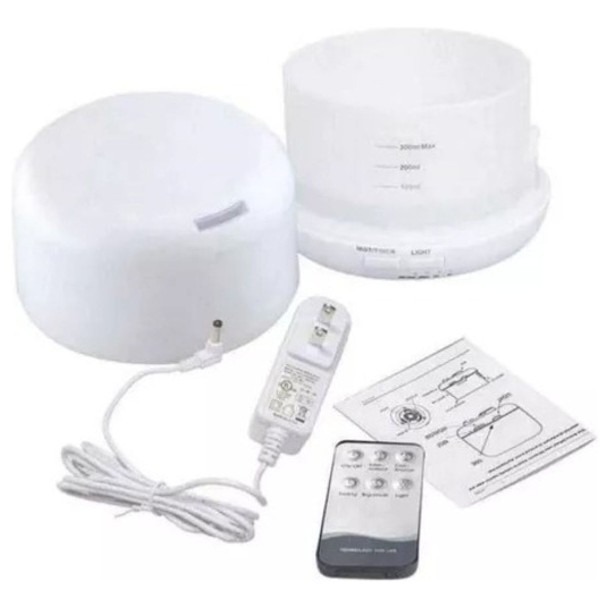 GENERICO - Humidificador Difusor De Aroma con Luz Led + Control remoto