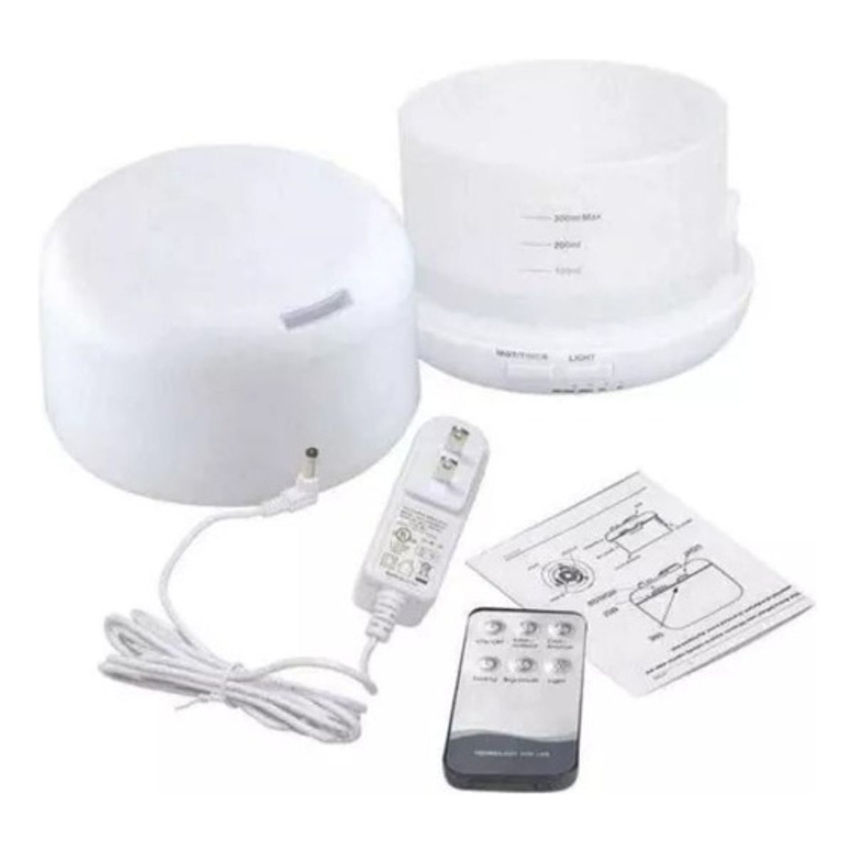 GENERICO - Humidificador Difusor De Aroma con Luz Led + Control remoto