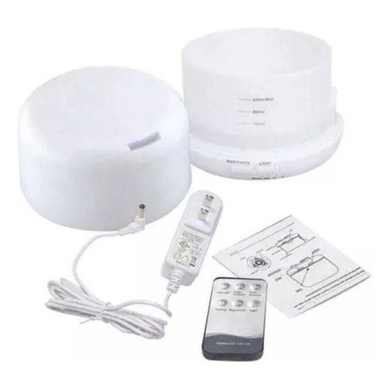 GENERICO - Humidificador Ambientador Difusor De Aroma con Luz Led + Control