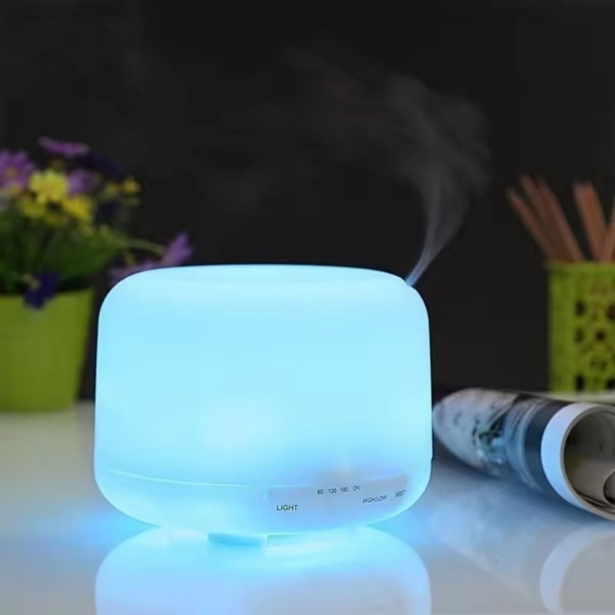 GENERICO - Humidificador Difusor De Aroma con Luz Led + Control remoto