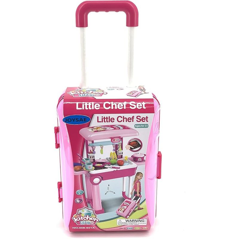 IMPORTACIONES UNIVERSO - Maleta De Viaje Cocina Portable 2en1 Set Chef Kitchen Little