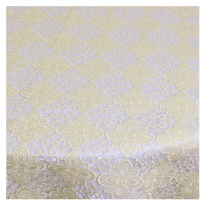 HOMETEX - MANTEL GUIPIUR 8260 REDONDO  BEIGE