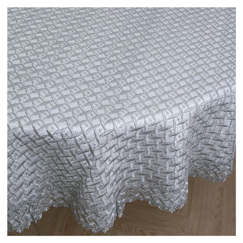 HOMETEX - MANTEL GUIPIUR 6210 OVALDO  GRIS