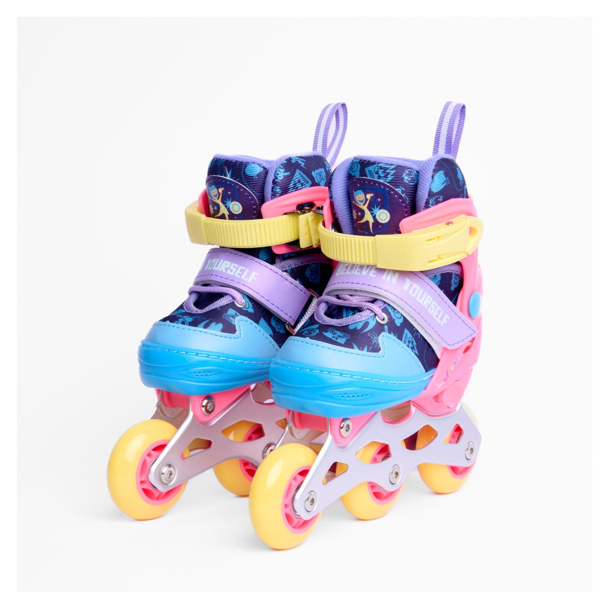DISNEY - Patines en Linea Aluminio Intensamente 2 Ajustables 27-30_.