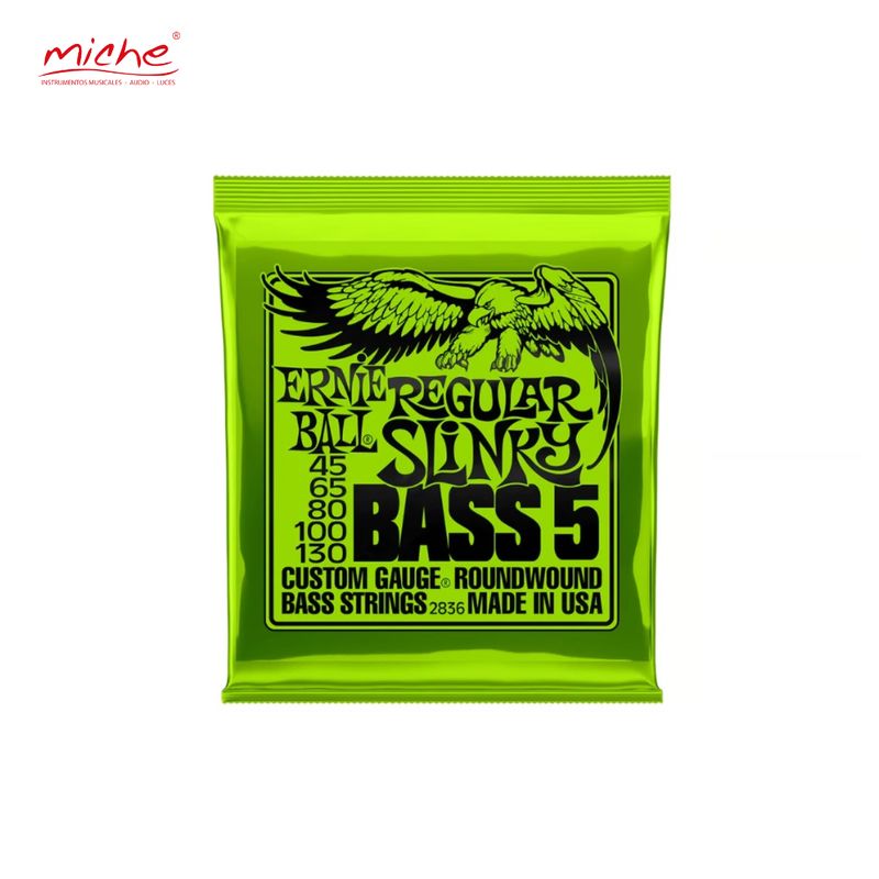 ERNIE BALL - CUERDAS ERNIE BALL REGULAR SLINKY NICKEL P02836 45-130