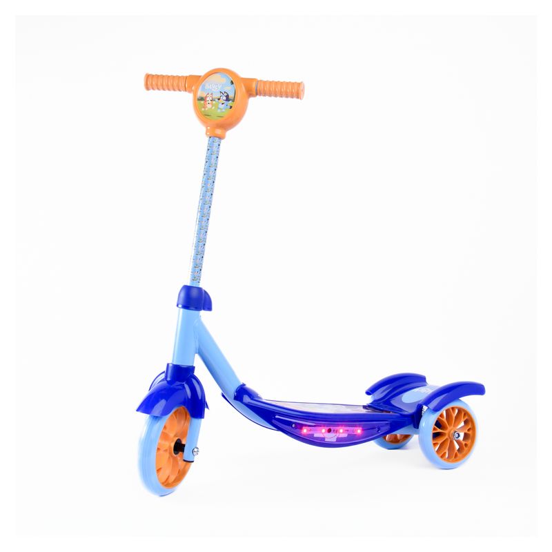 ZURU - Patineta Scooter Infantil Bluey y Bingo con Luces 3 Ruedas