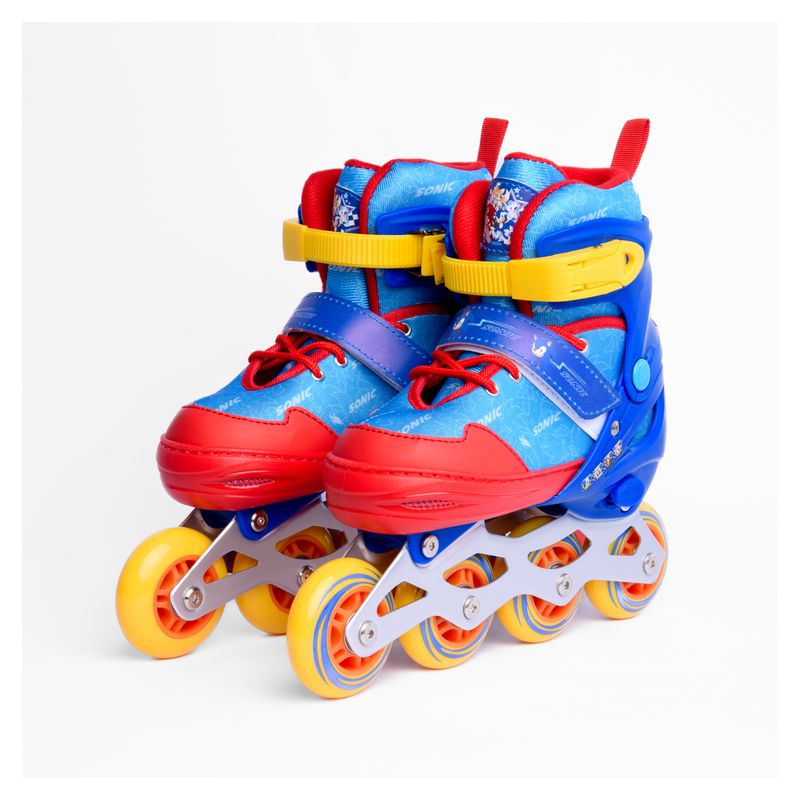 SONIC - Patines en Linea Aluminio Sonic Azul Rojo Ajustables 35-38
