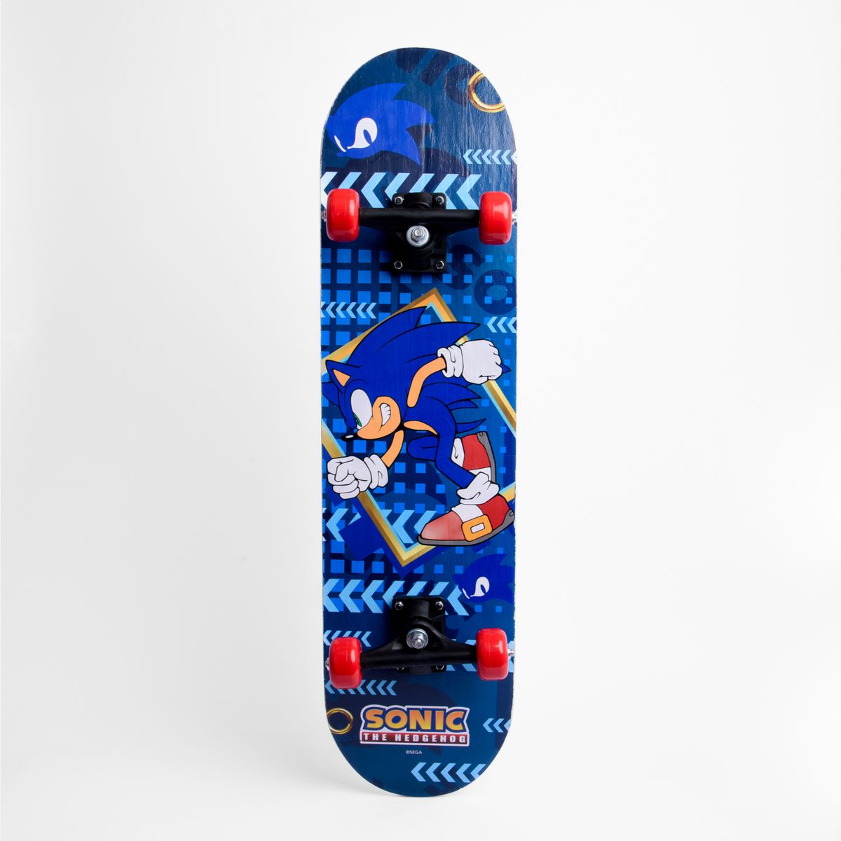 SONIC - Patineta Skate Entretenimiento Principiantes Sonic Azul 79cm