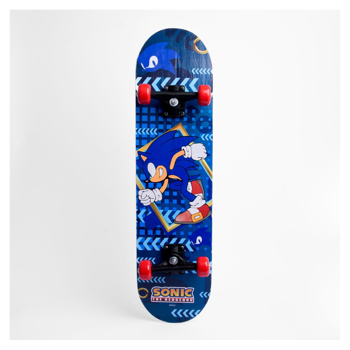 SONIC - Patineta Skate Entretenimiento Principiantes Sonic Azul 79cm