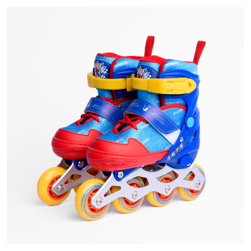 SONIC - Patines en Linea Aluminio Sonic Azul Rojo Ajustables 31-34