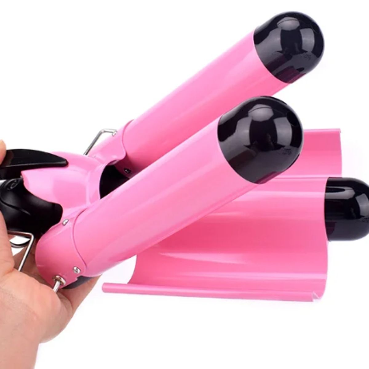 GENERICO - Rizador Ondulador Encrespador Cabello 3 Tubos