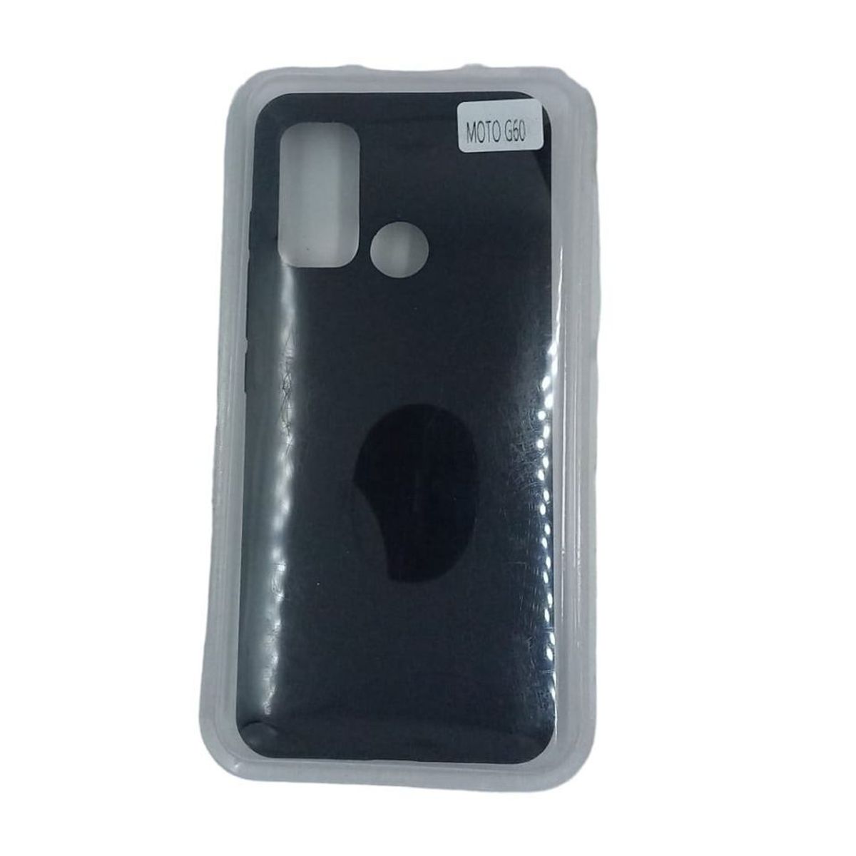 GENERICO - Forro Silicone Case compatible con Motorola G60 Negro