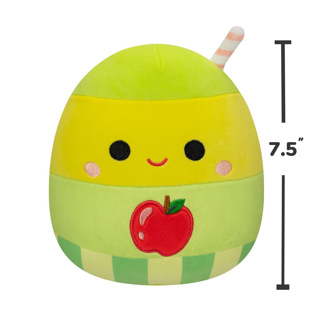 JAZWARES - Peluche 19cm Figura Apple Juice Box Verde Squishmallows