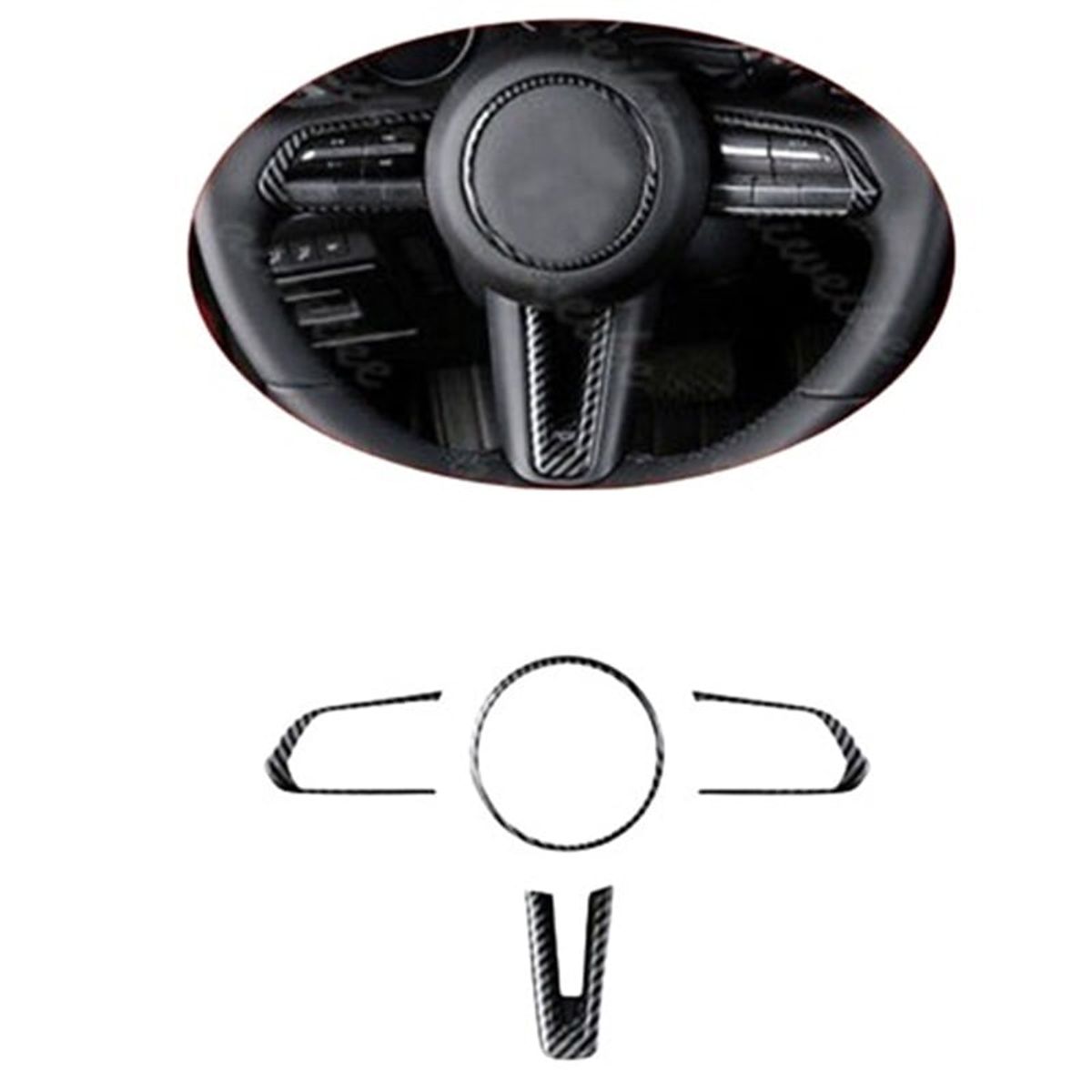 MAZDA - accesorios mazda 3 cx30 cubiertas fibra carbon x 4 unidades