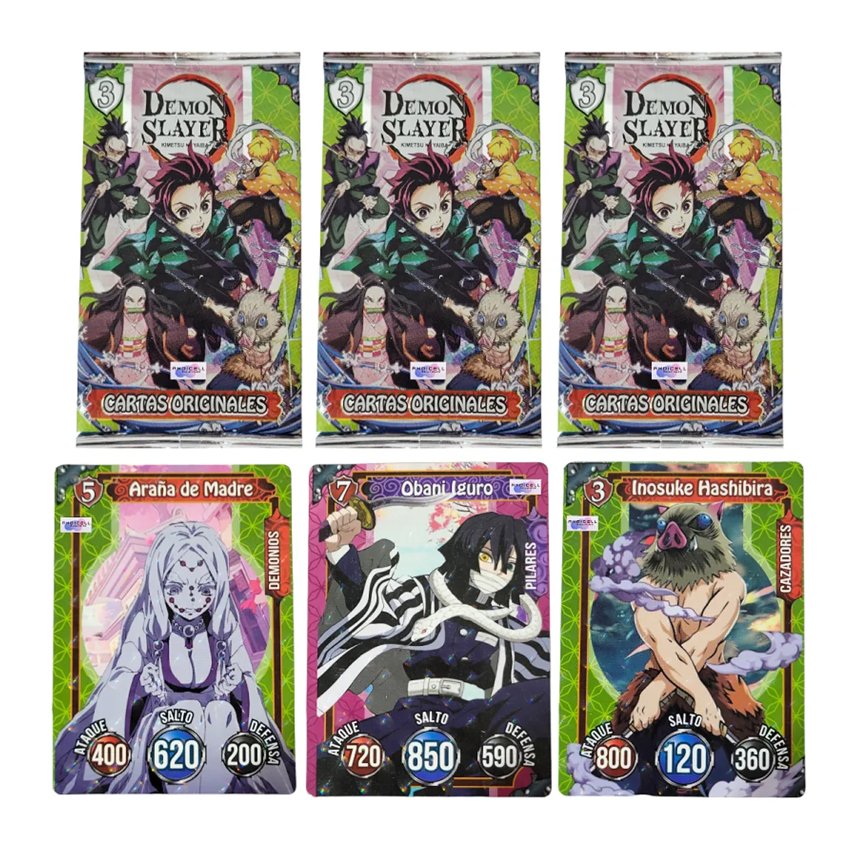 GENERICO - 150 Cartas De Juego Demon Slayer Premium Edition