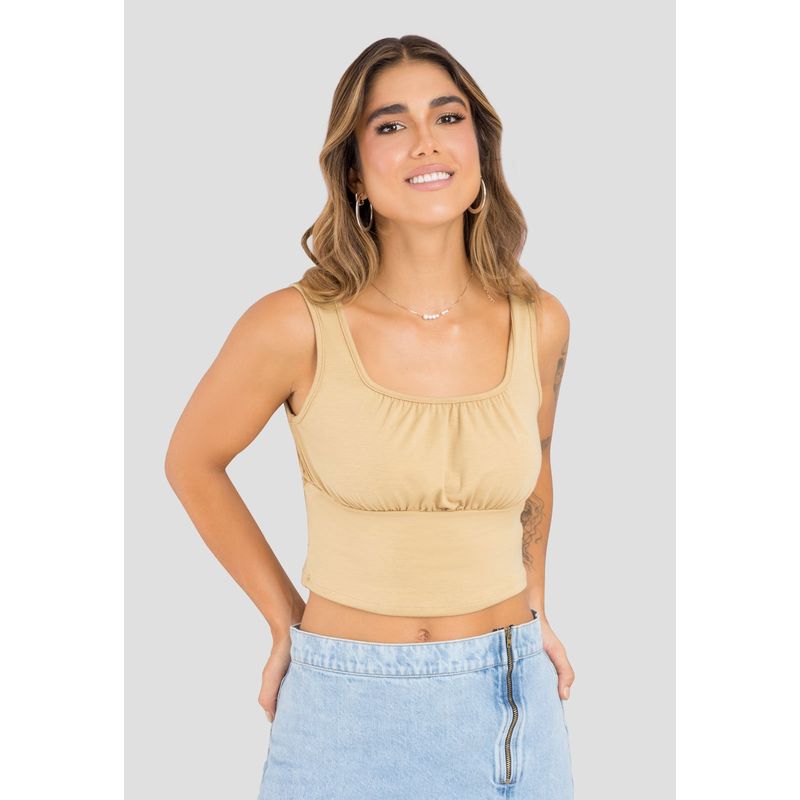 RUTTA - Crop Top Mujer Caramelo Rutta 104043