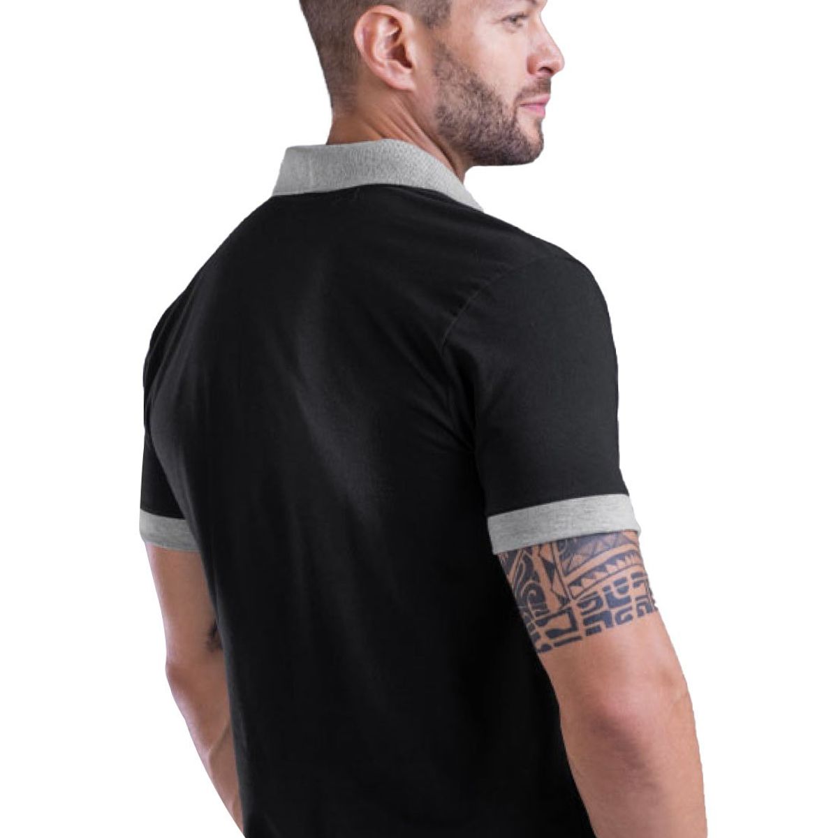 MARKETING PERSONAL - Polo Hombre Negro Mp 5024
