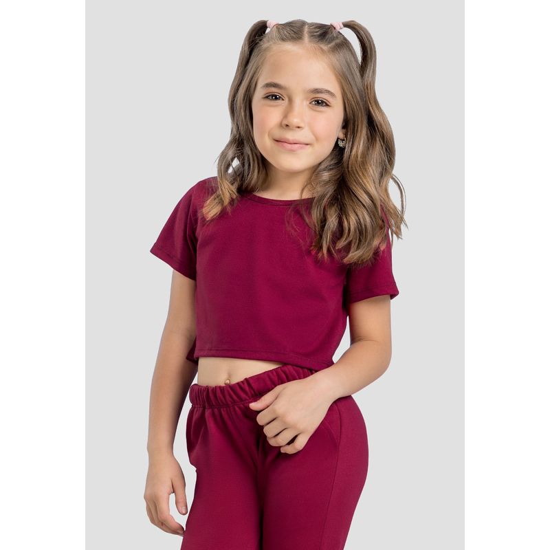 MARKETING PERSONAL - Crop Top Infantil Femenino Cereza Mp 4132