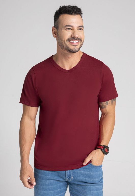Camiseta Hombre Vinotinto Mp 101128 MARKETING PERSONAL