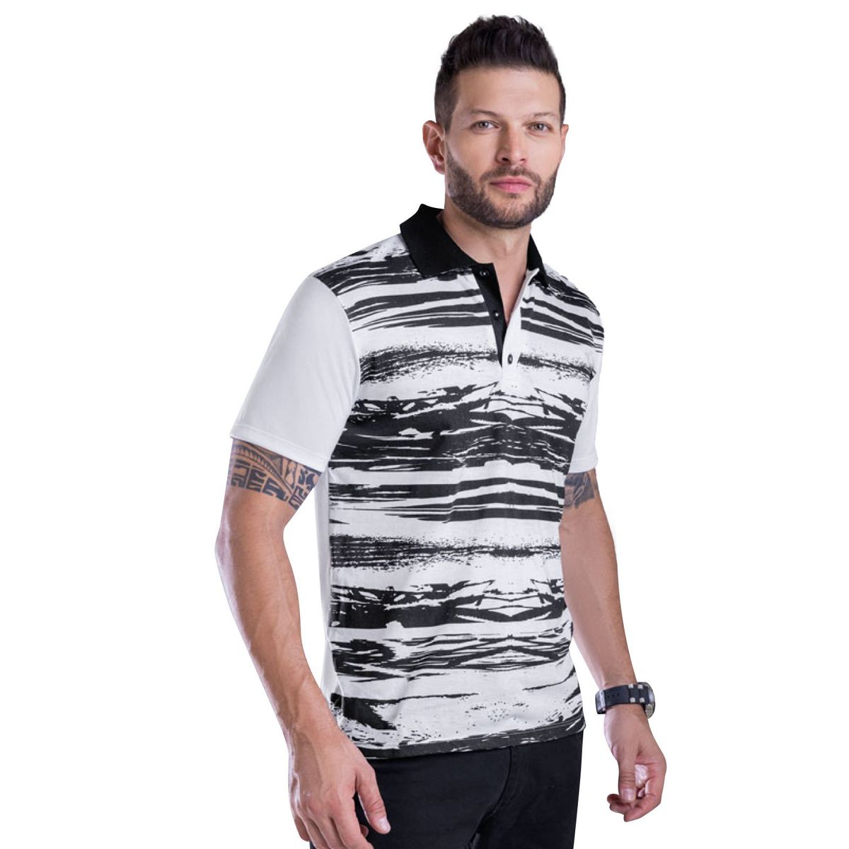 MARKETING PERSONAL - Polo Hombre Blanco Mp 5025