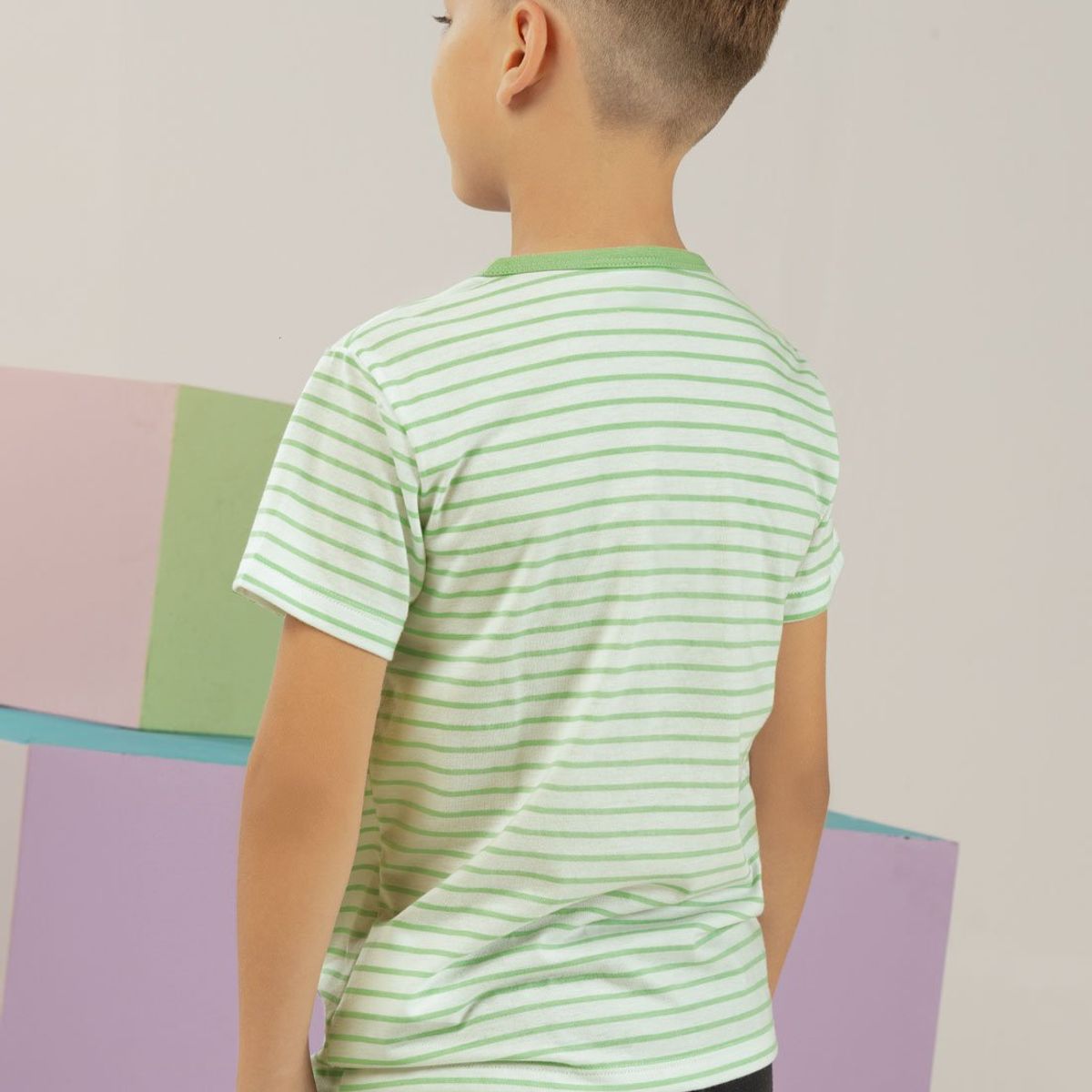 MARKETING PERSONAL - Camiseta Infantil Masculino Pistacho Mp 101176