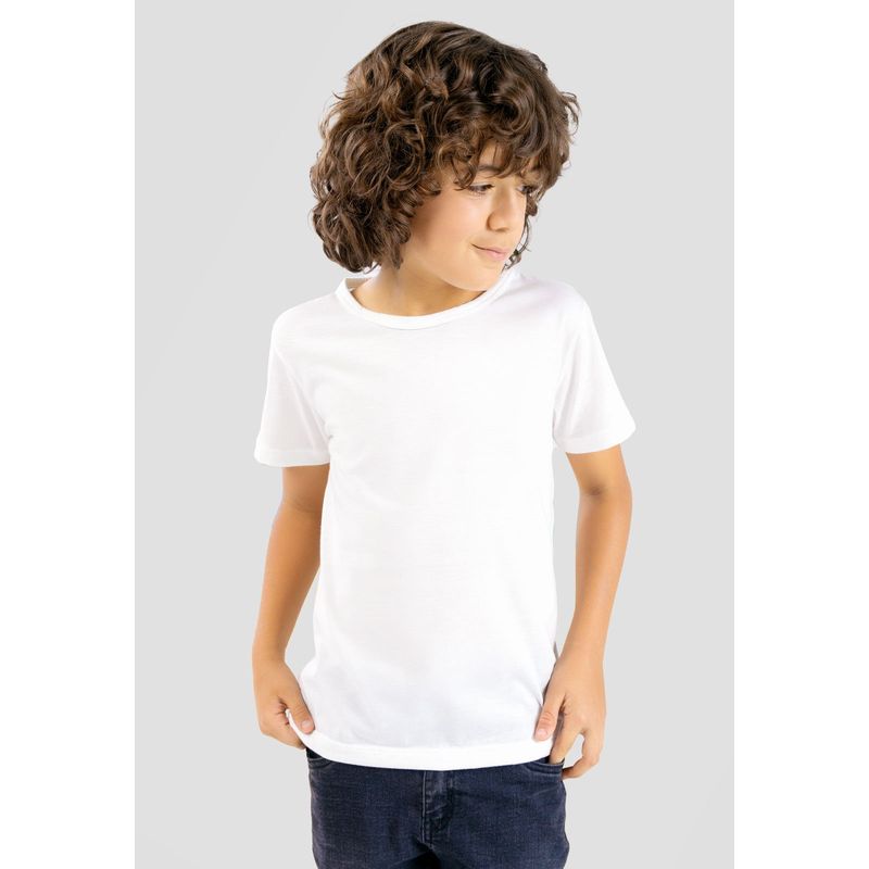 MARKETING PERSONAL - Camiseta Infantil Masculino Marfil Mp 101499