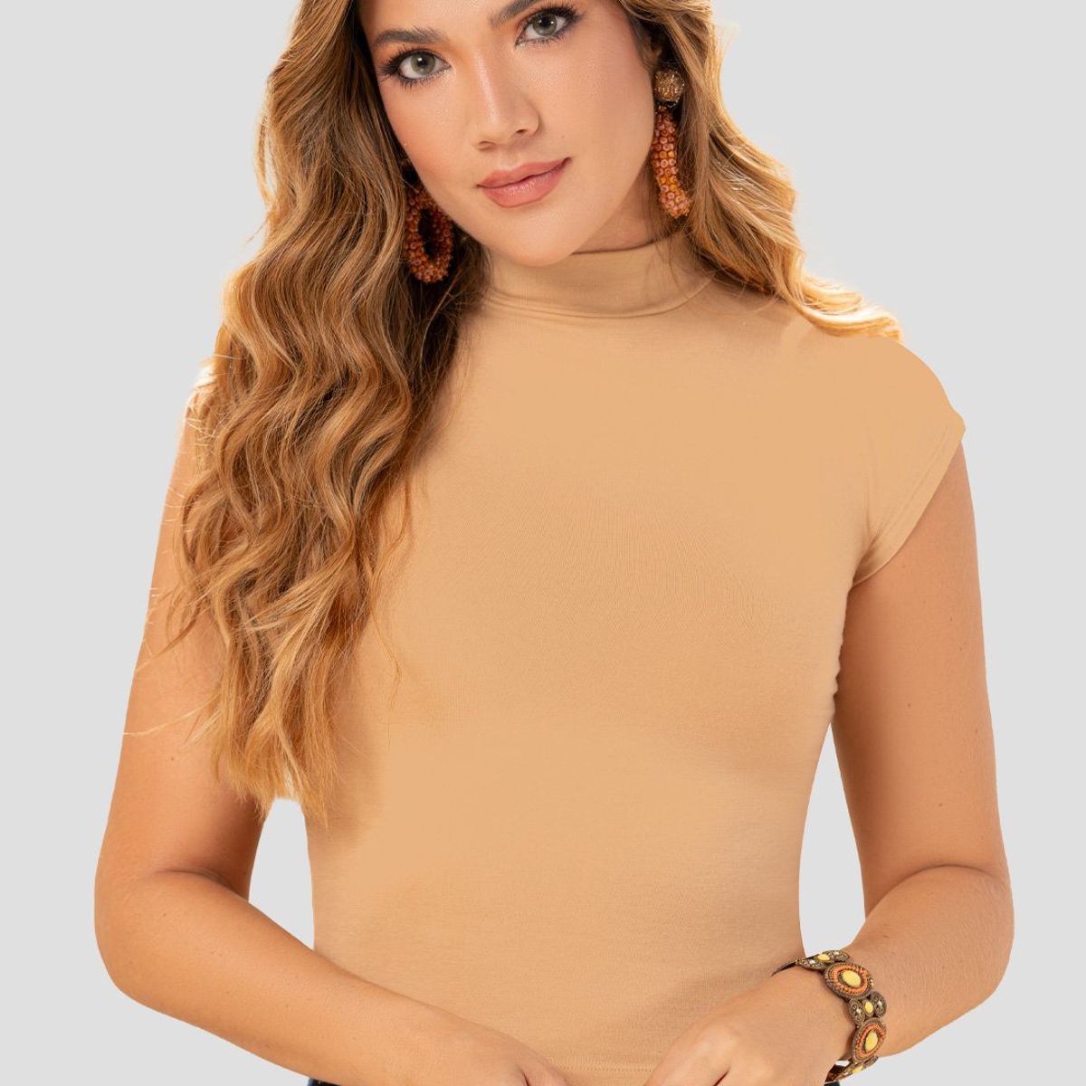 MARKETING PERSONAL - Blusa Mujer Beige Mp 102963