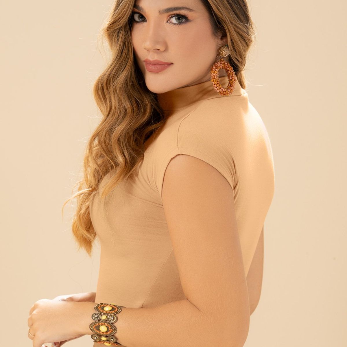 MARKETING PERSONAL - Blusa Mujer Beige Mp 102963