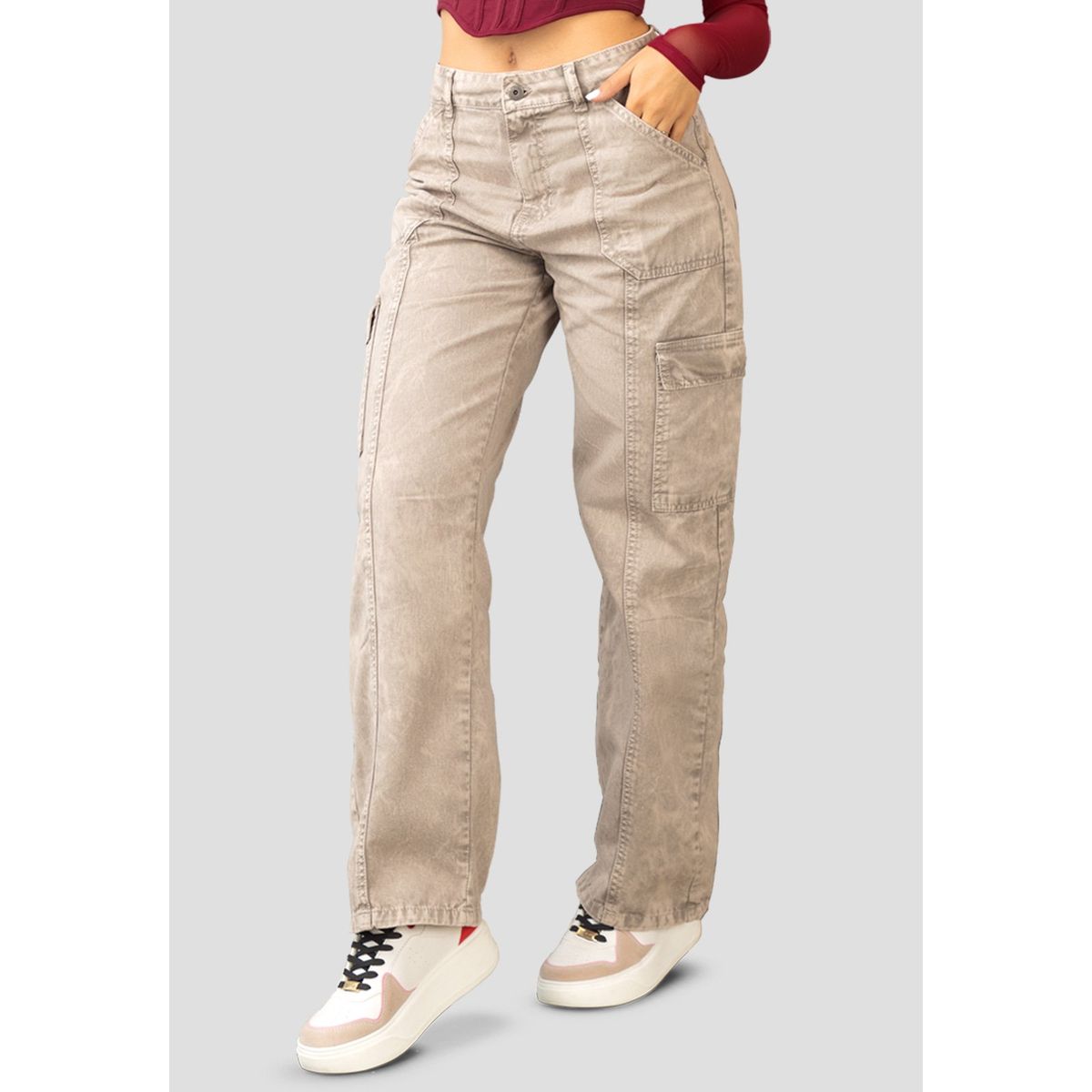 ATYPICAL - Jean Mujer Caqui Atypical 103247