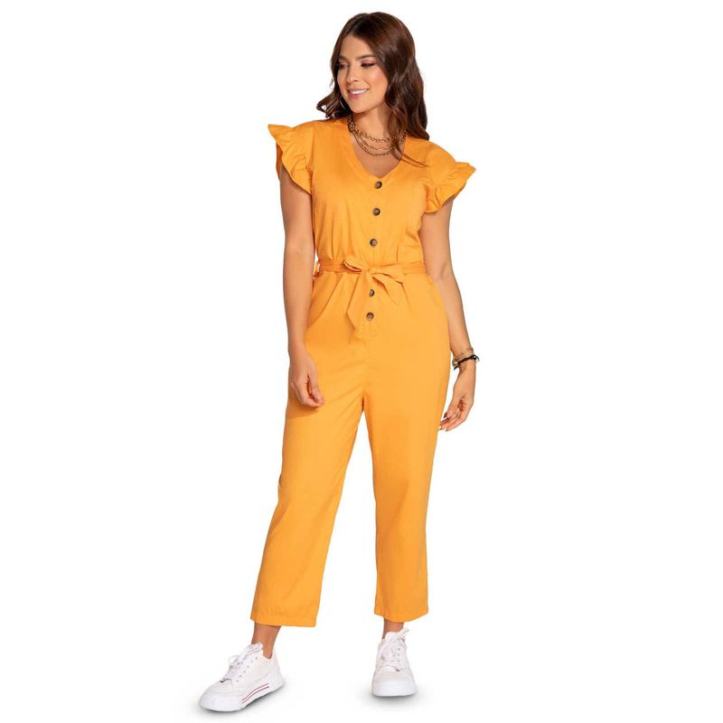 ATYPICAL - Enterizo Largo Mujer Naranja Atypical 2746