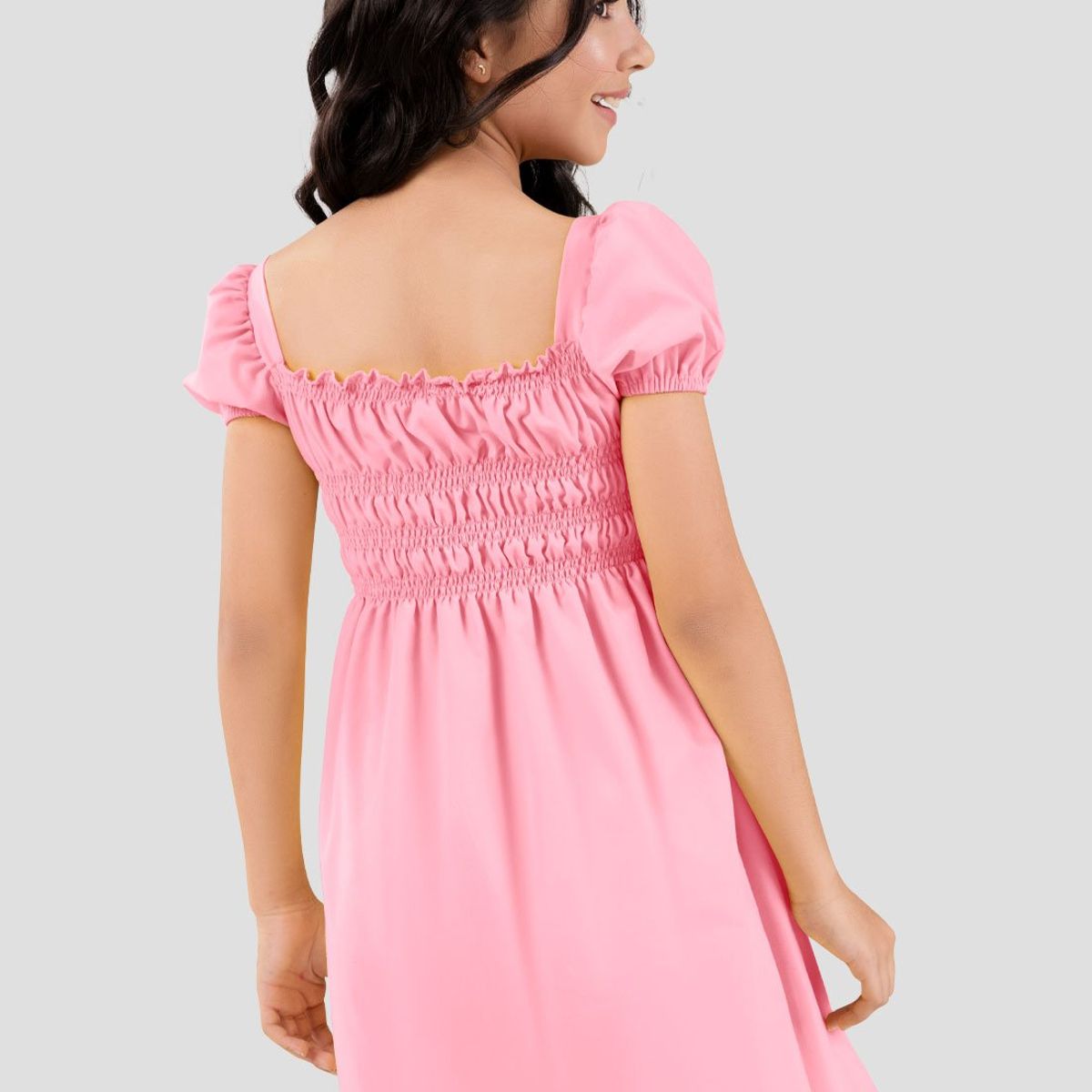 MARKETING PERSONAL - Vestido Infantil Femenino Rosado Mp 101129