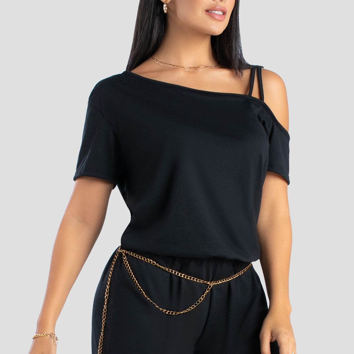 MARKETING PERSONAL - Enterizo Corto Mujer Negro Mp 102839