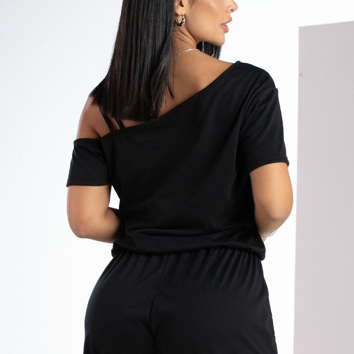 MARKETING PERSONAL - Enterizo Corto Mujer Negro Mp 102839