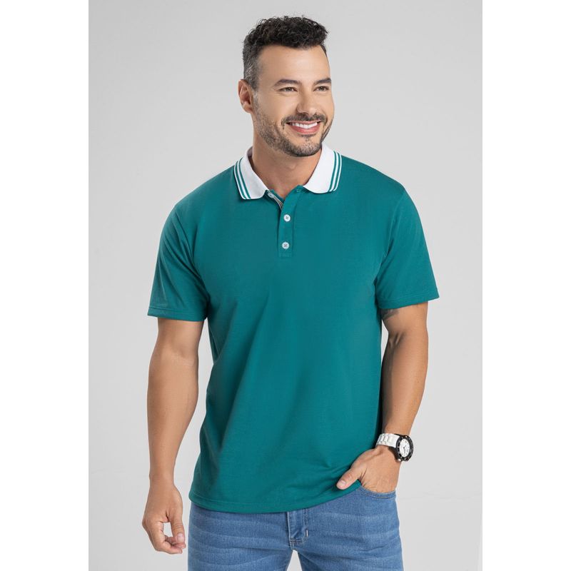 MARKETING PERSONAL - Polo Hombre Jade Oscuro Mp 7098