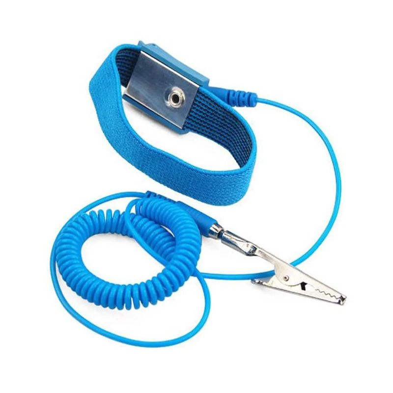 GENERICO - Manilla Antiestatica Azul Reparación Electrónica Skulltrap