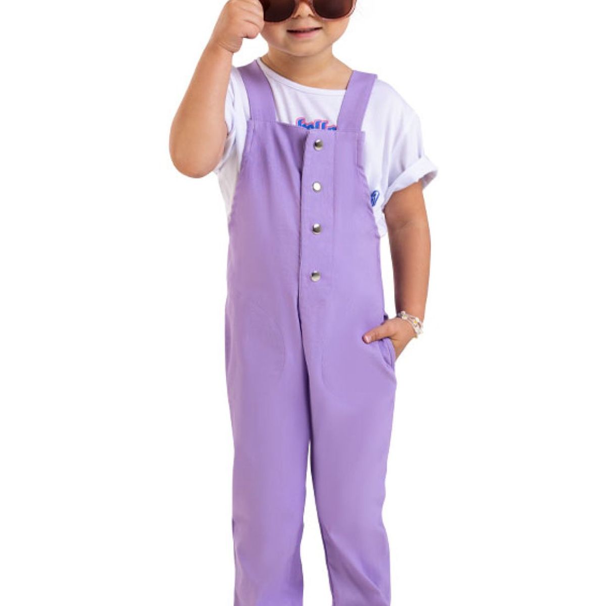 MARKETING PERSONAL - Overall Infantil Femenino Lila Mp 4373
