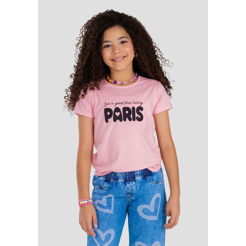 MARKETING PERSONAL - Camiseta Infantil Femenino Rosado Mp 101132