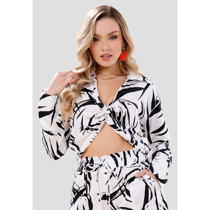 MARKETING PERSONAL - Blusa Mujer Estampado Mp 102976