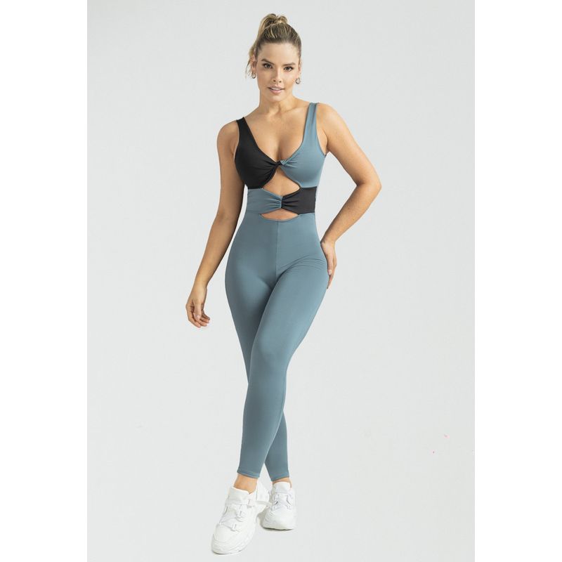MARKETING PERSONAL - Enterizo Largo Mujer Azul Petroleo Mp 103011