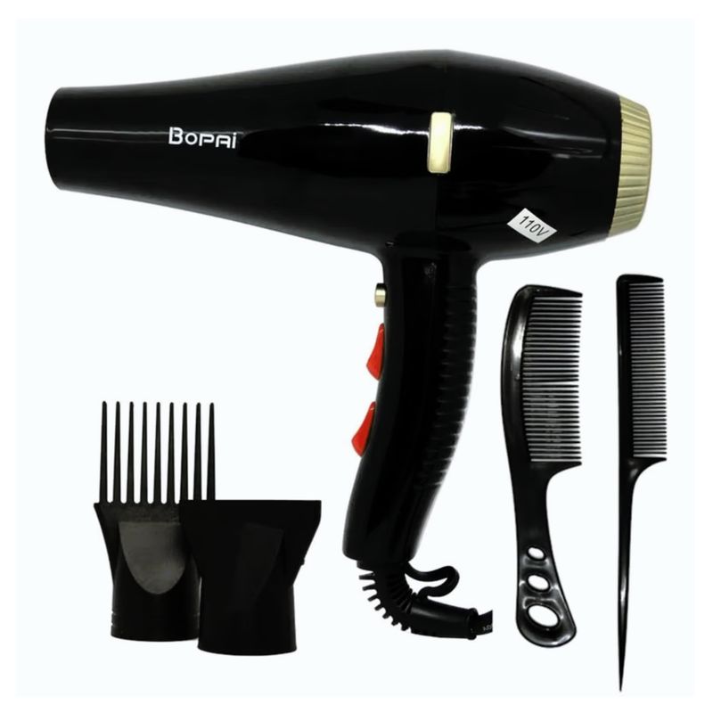 GENERICO - Secador De Pelo Profesional Bopai Bp 8300 Power Max 500W