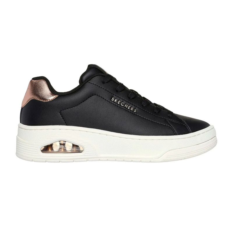 SKECHERS - TENIS SKECHERS NEGRO PARA MUJER SK UNO COURT COURTED BLACK 177700BLK