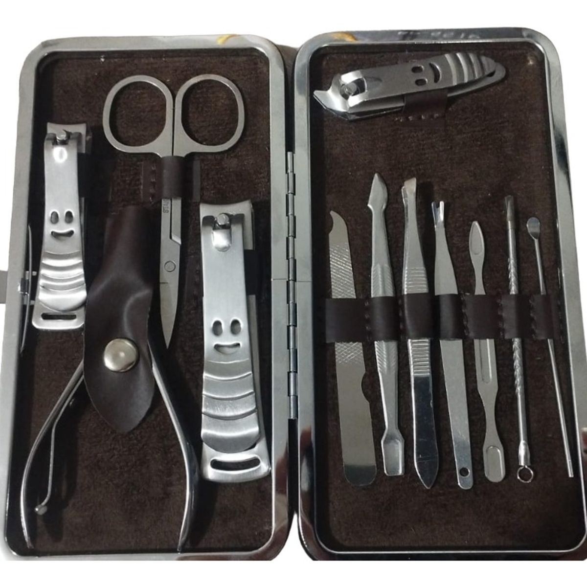 GENERICO - Estuche Kit Manicure Pedicure Corta Uñas Acero Inoxidable
