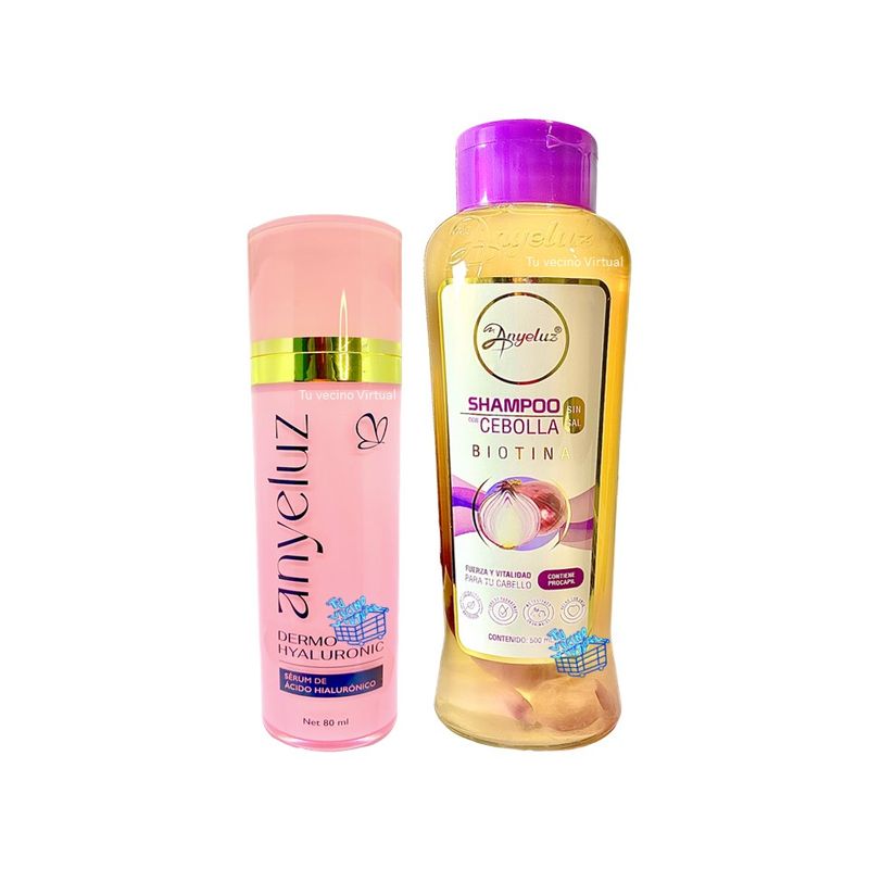 ANYELUZ - Shampoo de cebolla y acido hialuronico Anyeluz