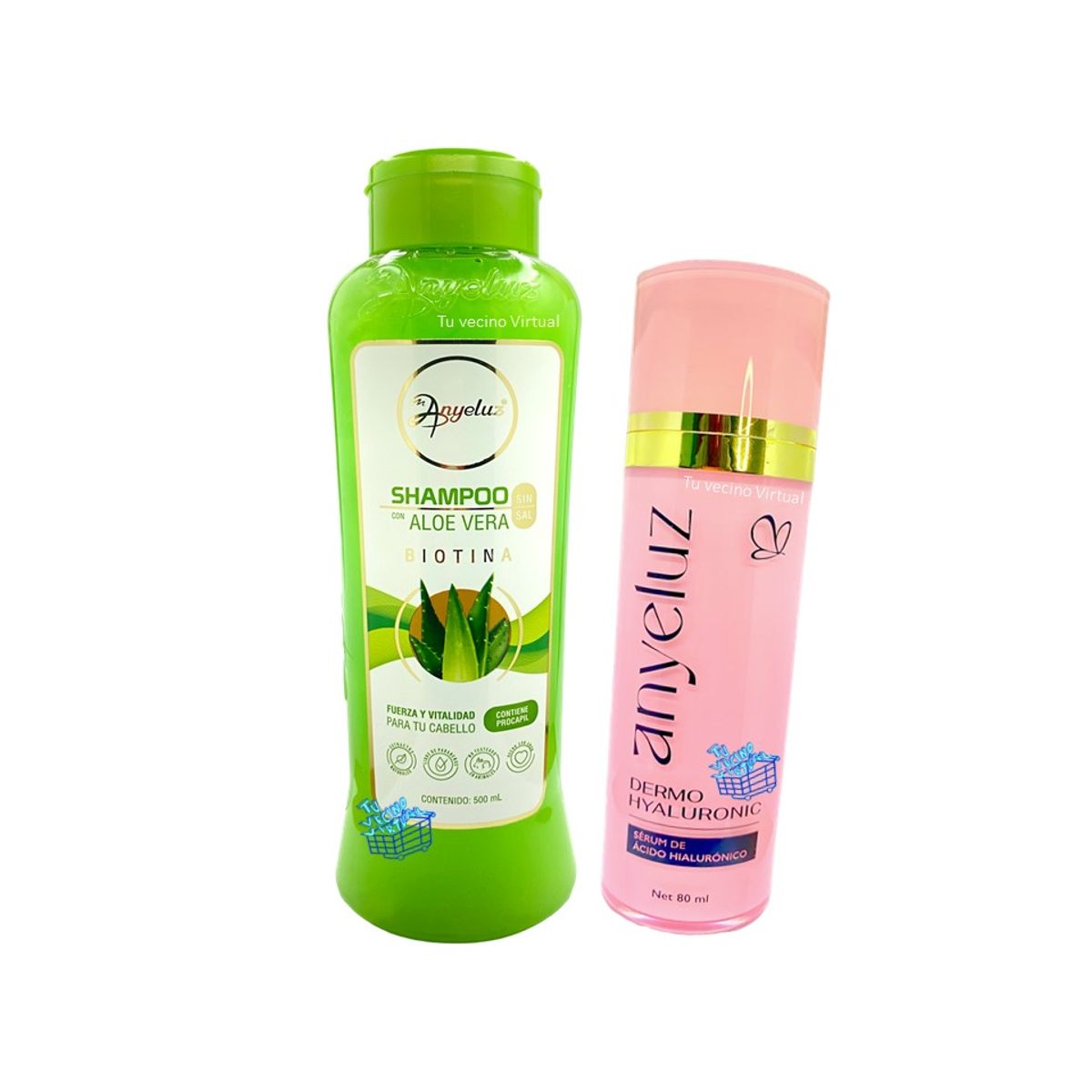 ANYELUZ - Shampoo aloe vera y Acido Hialuronico  Anyeluz