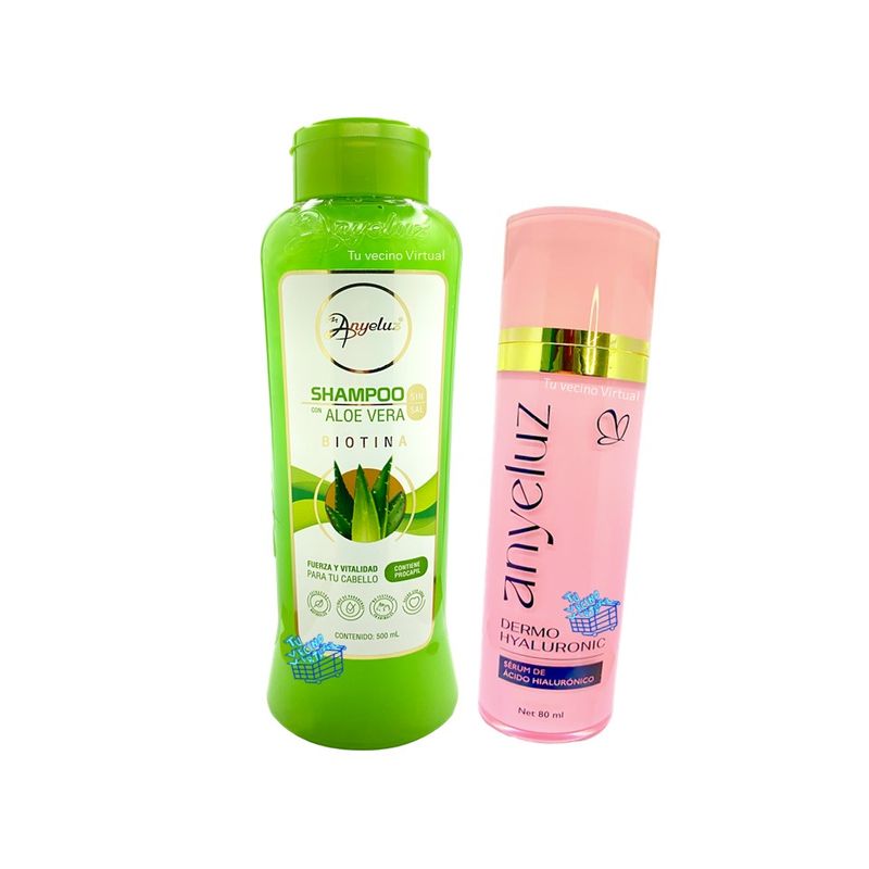 ANYELUZ - Shampoo aloe vera y Acido Hialuronico  Anyeluz