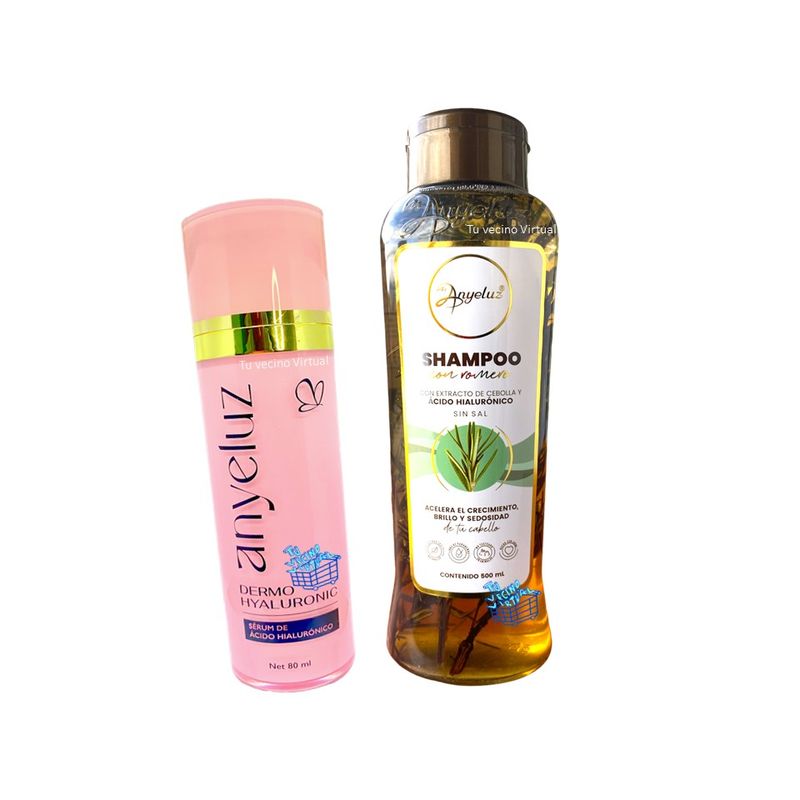 ANYELUZ - shampoo de romero y Acido Hialuronico Anyeluz
