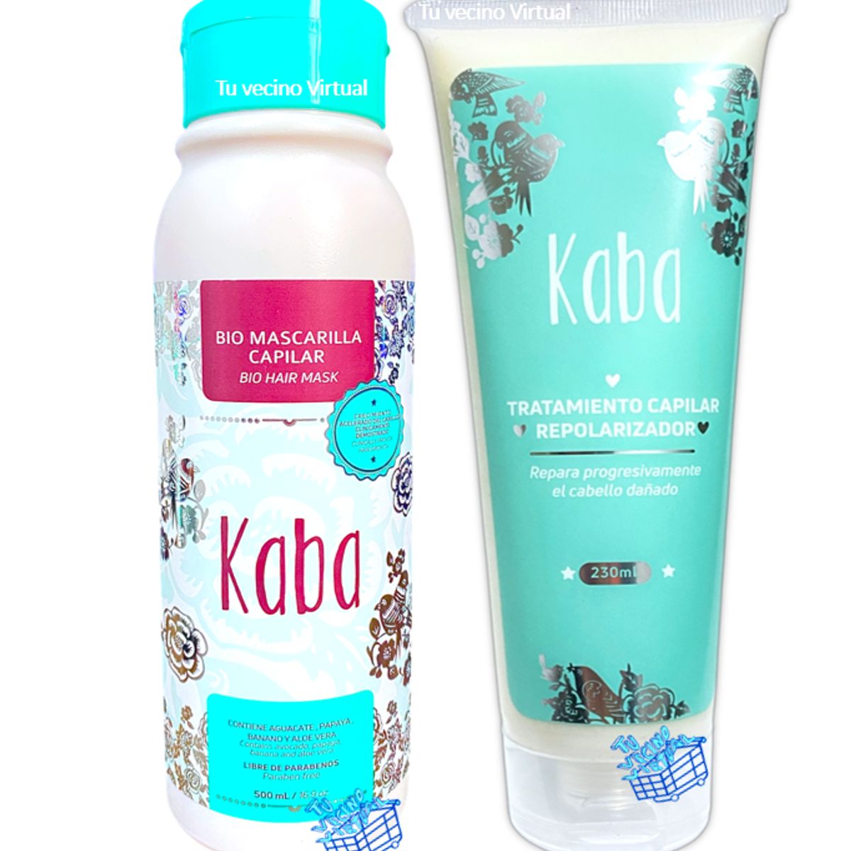 KABA - Kit Biomascarilla y Tratamiento Capilar -  kaba