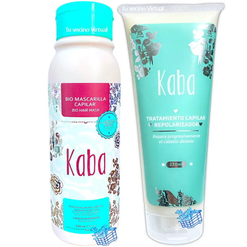 KABA - Kit Biomascarilla y Tratamiento Capilar -  kaba